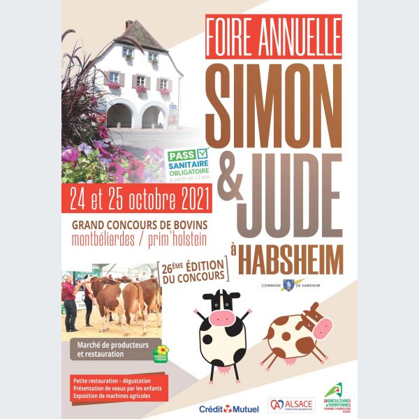 Affiche Foire Simon et Jude à Habsheim