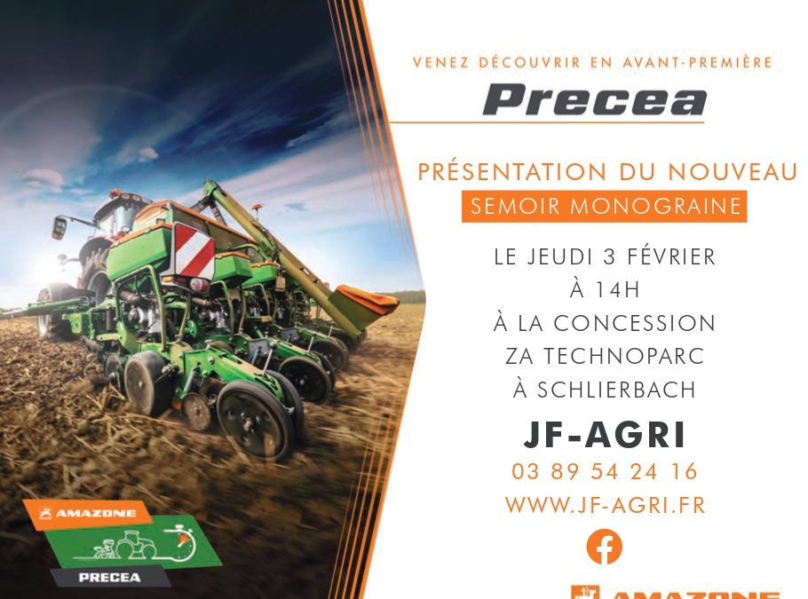 Présentation PRECEA AMAZONE en avant-première chez JF-AGRI