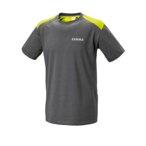 t-shirt de travail claas homme gris jf-agri à schlierbach