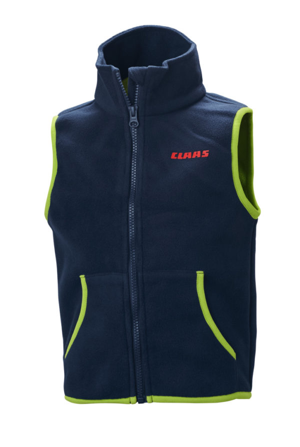 Gilet polaire bleu claas enfant