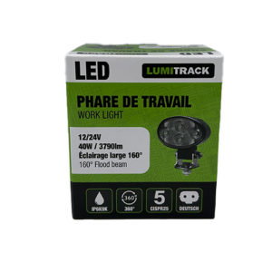 phare de travail ovale 4 leds lumitrack