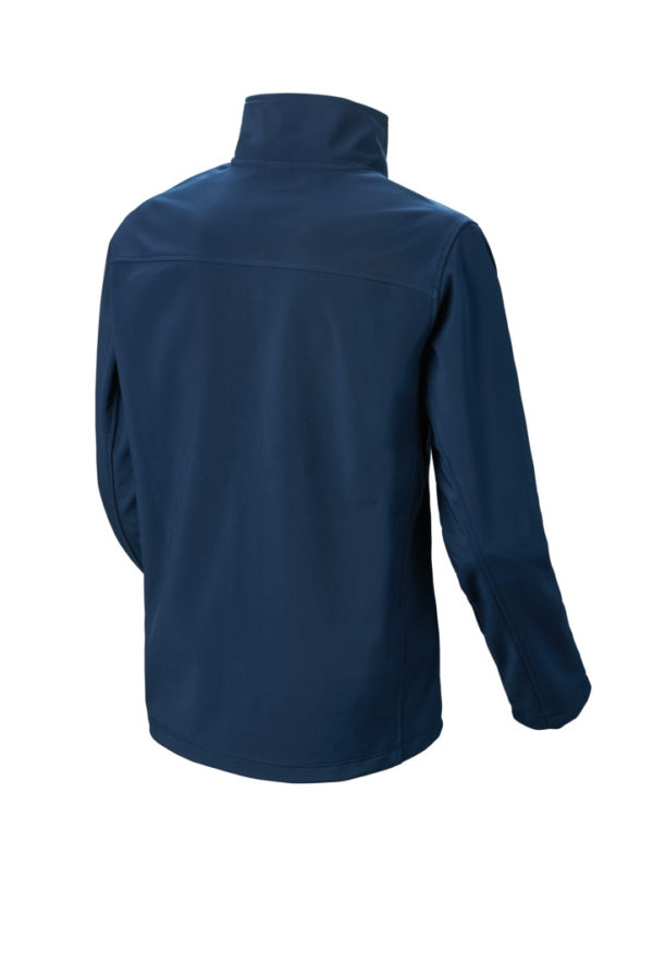 veste softshell bleu claas dos