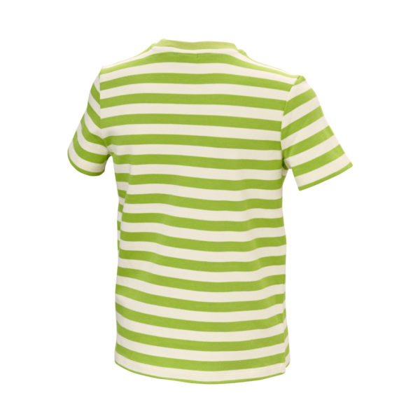 t-shirt rayé vert et blanc claas enfant jf-agri schlierbach
